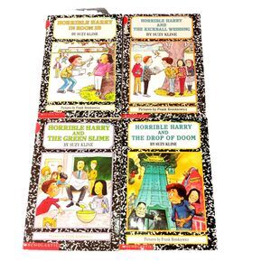 Horrible Harry Chapter Books Lot of 4 Suzy Kline Scholastic Childrens 90s Kids